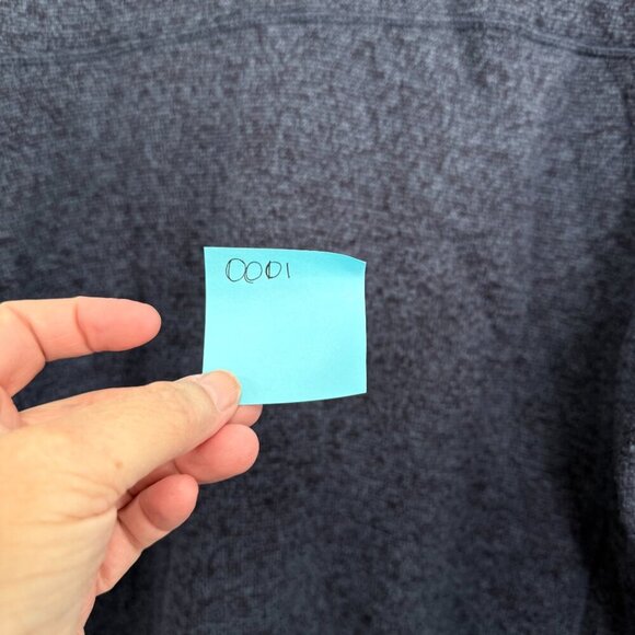 Woolrich  dark blue 3/4 zip pull-over, Size L - Picture 3 of 6